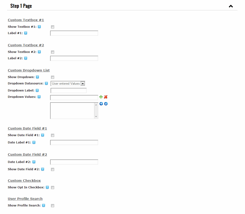 Step 1 Checkout Page Setup