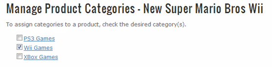 Category Setup