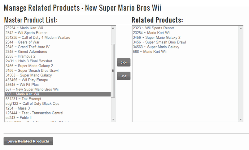 Related Products Cross Sell Up Sell