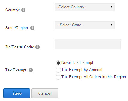 Cart Tax Region